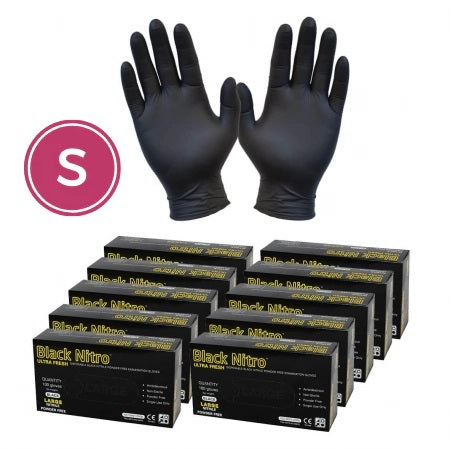 Nitrile Gloves Powder Free Black 5.5g