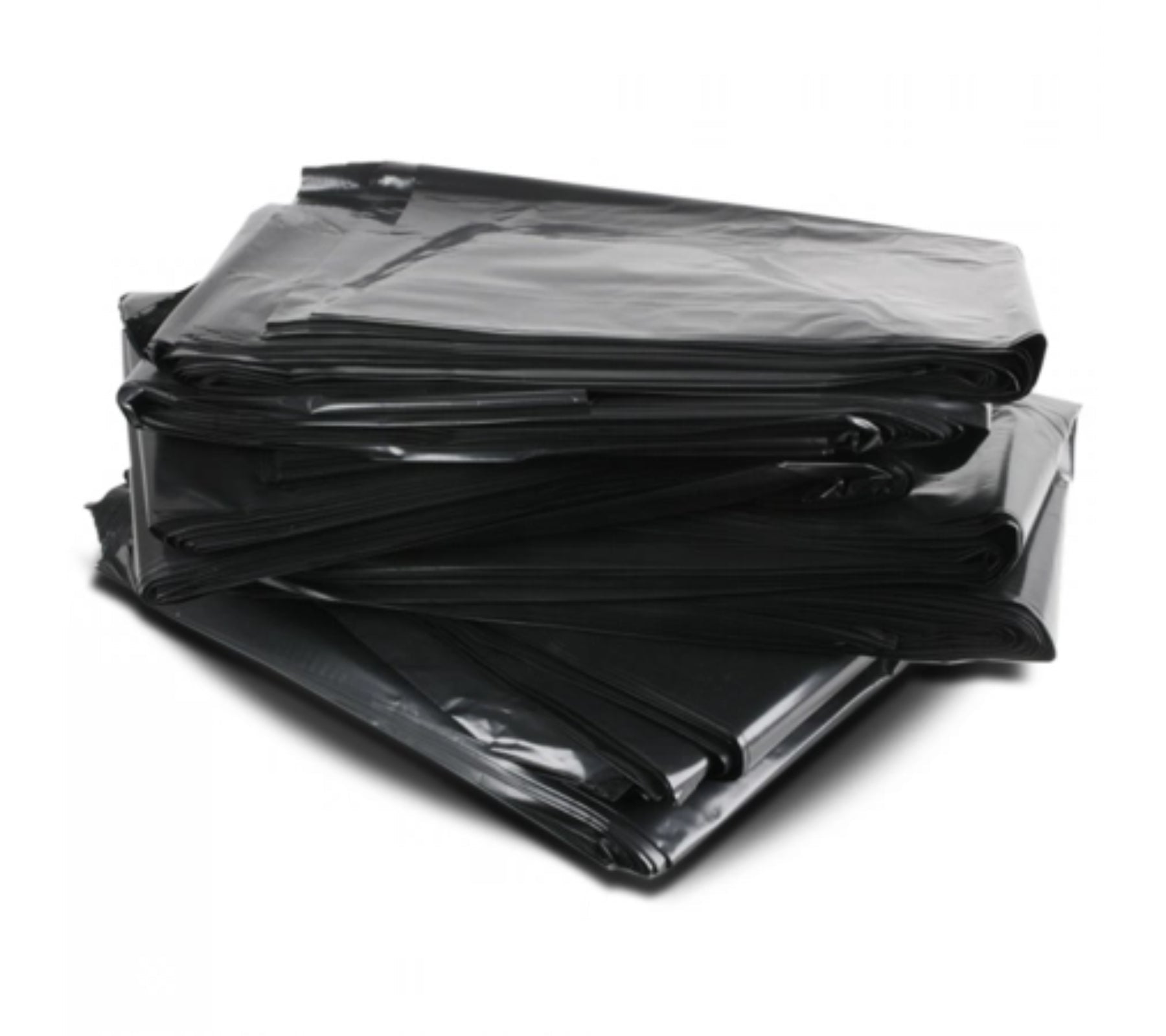 77L Black Tough Heavy Duty Black Rubbish Bags / Bin Liners, 22um, 5x50 (250 Garbage Bags)