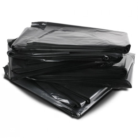 54L Black Heavy Duty Refuse Sacks / Bin Liners, 21um, 5x50 (250 Garbage Bags)