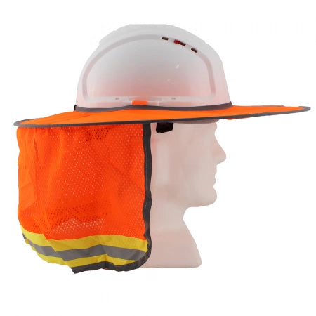 Hard Hat Sun Brim Neck Shield Sun Protection Visible Mesh