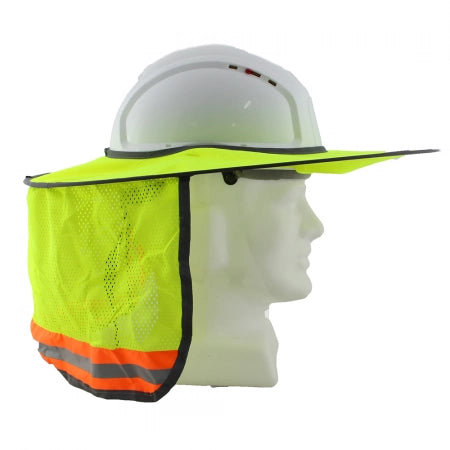 Hard Hat Sun Brim Neck Shield Sun Protection Visible Mesh