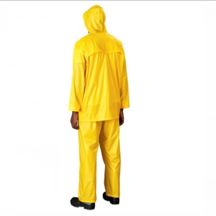 Rainwear Fluro Yellow PVC 3/4 Jacket & Trouser Set